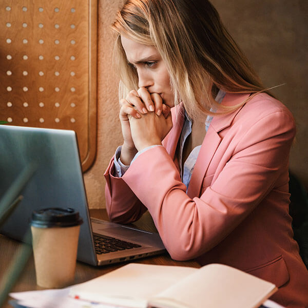 Worried Businesswoman